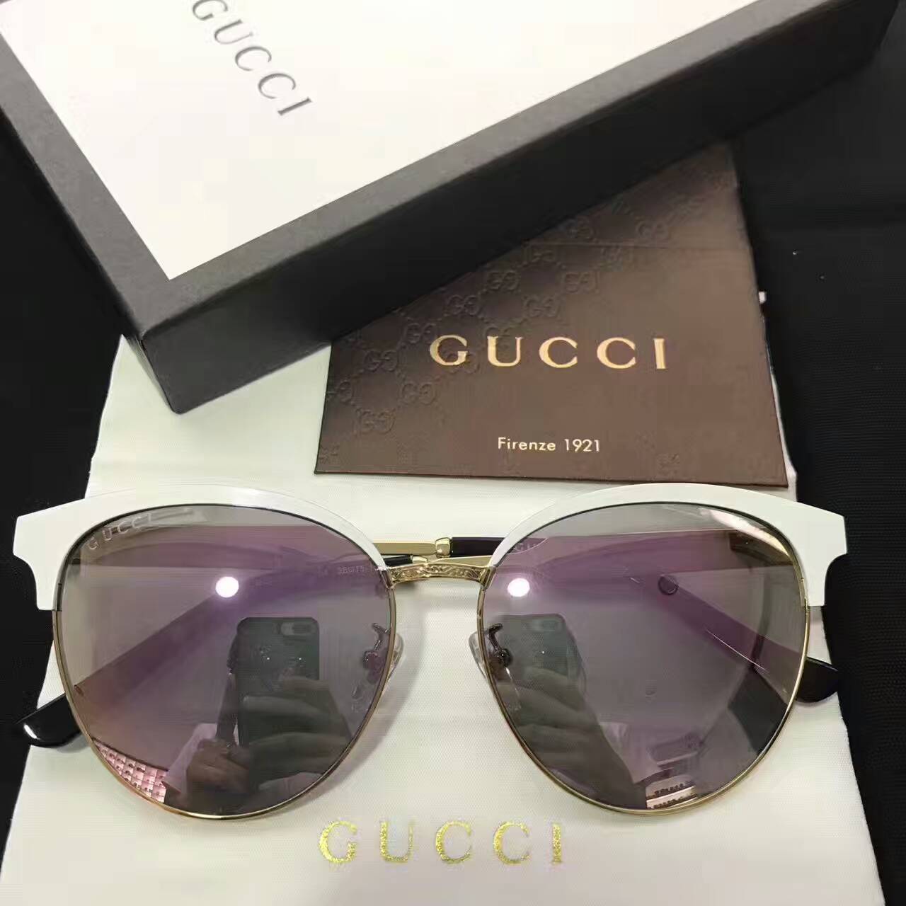 GUCCI 偽物グッチ サングラス 2024新作 マルチカラー ビッグフレーム サングラス giyj1751815-14