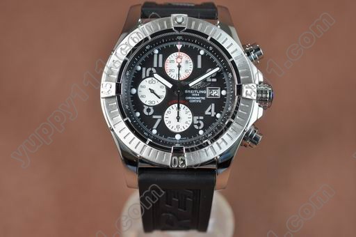 ブライトリングBreitling 2009 Super Avenger SS/RU Black A-7750自動巻き