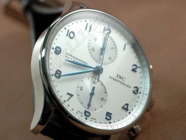 IWC Portuguese Chrono Auto SS White/White自動巻き