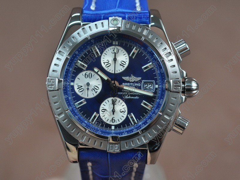 ブライトリングBreitling Chronomat Evolution V2 SS/LE Blue Asia 7750自動巻き