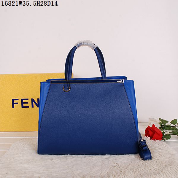 フェンディコピーバッグ 2014秋冬新作 FENDI 通勤·通学や旅行など 2way レディース ハンドバッグ 大容量 ブルー 16821-3