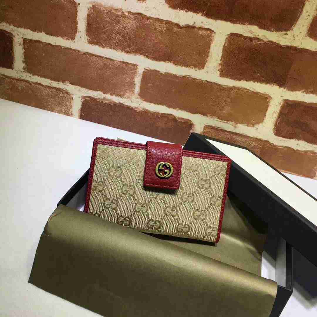 グッチコピー 財布 2024新作GUCCI レディース カードケース 二つ折り財布 337023-1