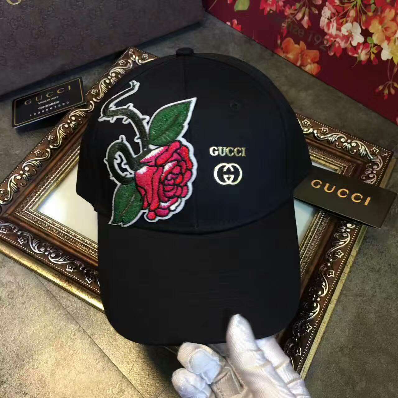 GUCCI 偽物グッチ 帽子 2024新作 超美品! ベースボールキャップ gim176110-3