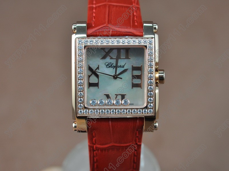 ショパールChopard Happy Diamonds Ladies RG Case White Dial Swiss Quartzクオーツ