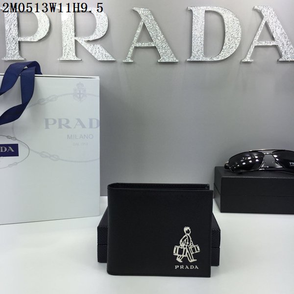 PRADA プラダコピー財布 2024春夏新作 高品質 メンズ 二つ折財布 2M0513-13