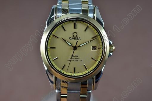 オメガOmega Watches Deville TT Yellow gold Dial Swiss Eta 2824-2自動巻き