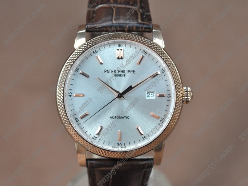 Patek Philippe Watches Calastrava RG/LE Silver White dial A-2824-2 Auto