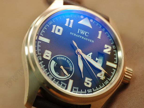 IWC St Exupery Power Reserve RG/LE Brown Asia Auto自動巻き