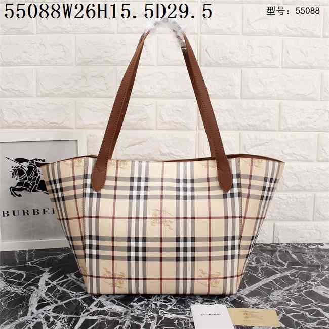 偽物バーバリー バッグ 2024新作BURBERRY レディース チェック ショッピングバッグ 55088-3