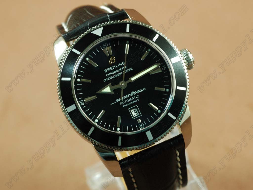 ブライトリングBreitling Superocean Heritage SS/LE Black Asian Eta 2824-2自動巻