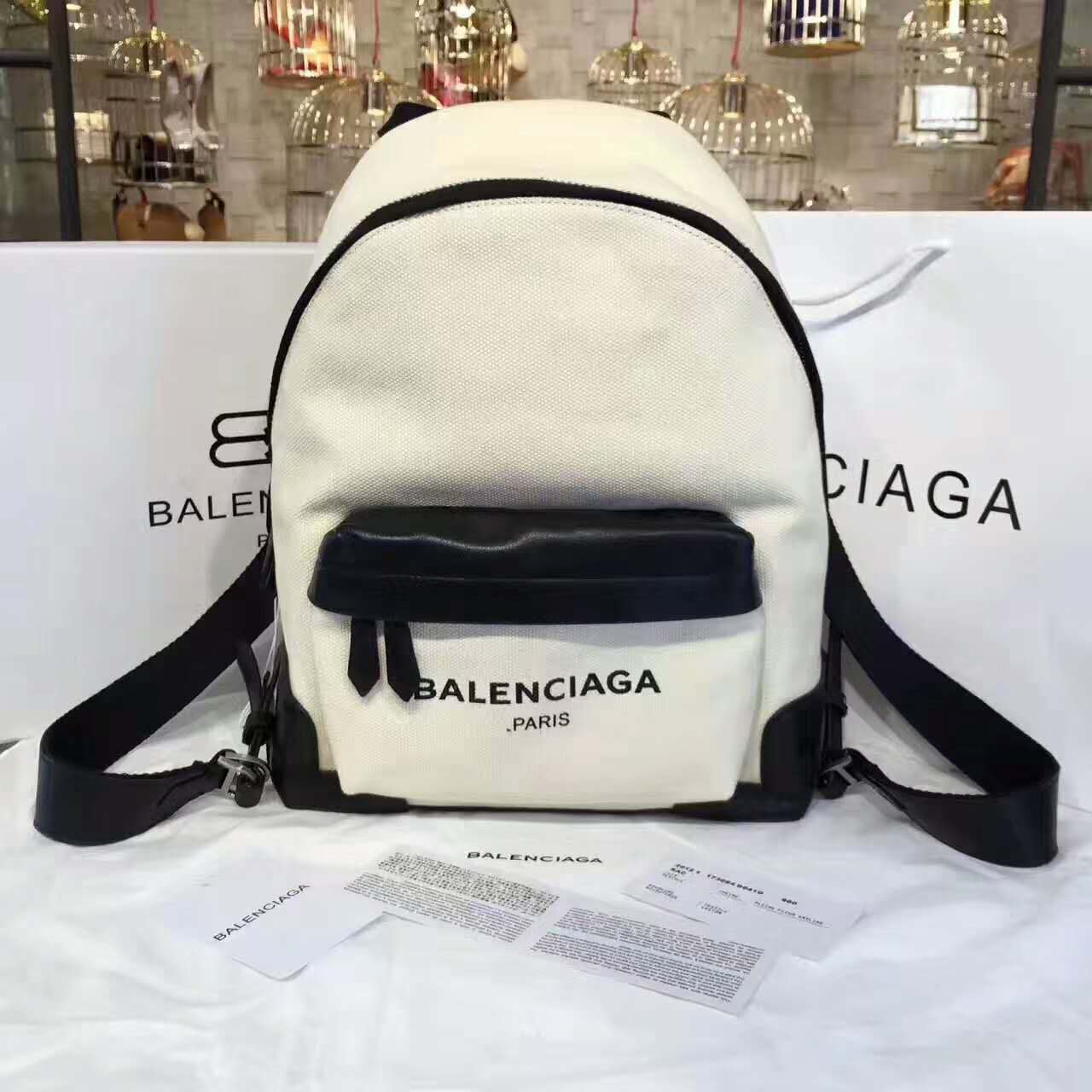 偽物バレンシアガ バッグ 2024新作BALENCIAGA キャンバスxボックスカーフ 両肩バッグ bg17810-2