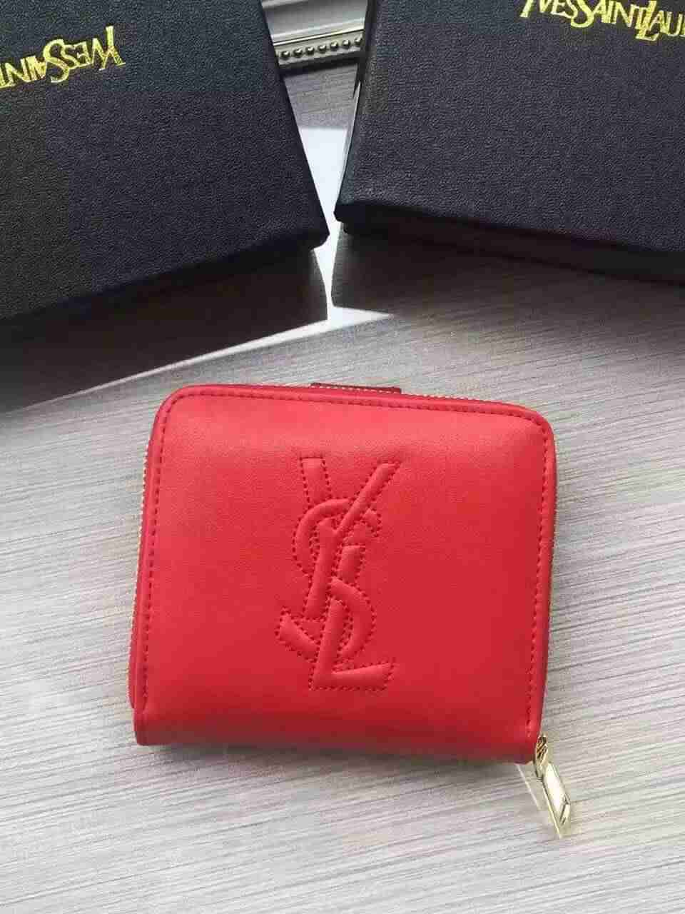 サンローランコピー 財布 Yves Saint Laurent 2024最新作 レディース 二つ折財布 小銭入れ 352906-1