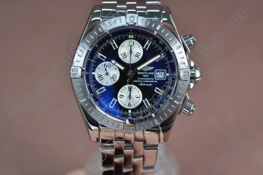 ブライトリングBreitling Chronomat Evolution Ult V3 SS/SS Blue Stk A-7750自動巻き