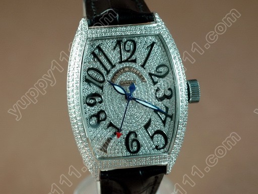 フランクミュラー Franck Muller Watches Casablanca Men Diamond/SS White 2813自動巻き