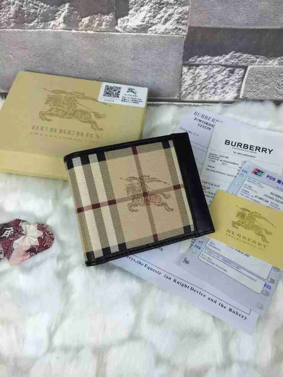 バーバリーコピー 財布 BURBERRY 2024春夏新作 メンズ 二つ折り財布 コインケース burwallet160811-6