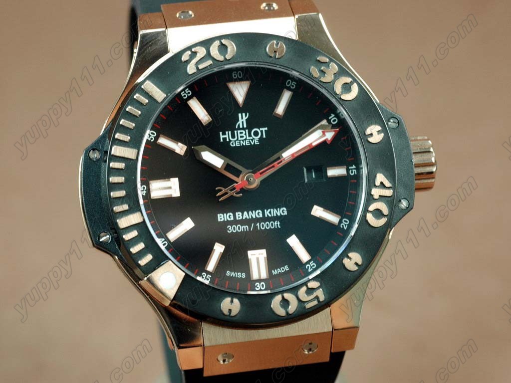 ウブロHublot Big Bang King Red Gold PVD Bezel 7750自動巻き