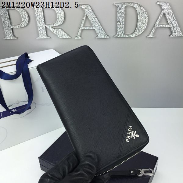 プラダコピー 財布 PRADA 2024春夏新作 高品質 メンズ ラウンドファスナー長財布 2m1220-9