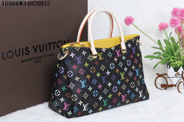 LOUIS VUITTON ルイヴィトンコピーバッグ 2024春夏新作 モノグラム 多色可選 大容量 レディース 2WAY ハンドバッグ(ショルダー付) ブラックXイエロー M40906-14