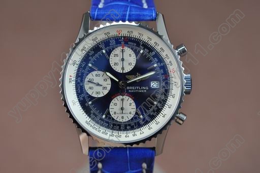 ブライトリングBreitling Navitimer Serie Speciale LE Blue Dial Working Chronos自動巻き