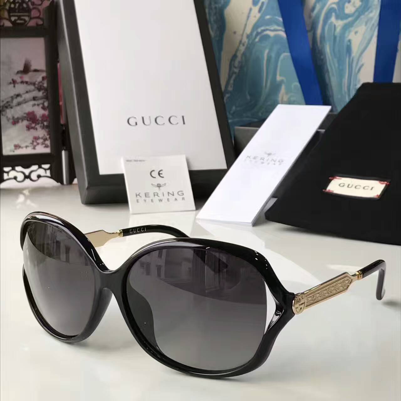 グッチコピー サングラス 2024新作GUCCI レディース 流行の サングラス gg0076KS-1