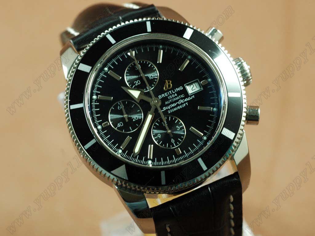 ブライトリングBreitling Superocean Heritage Chrono SS/LE Black A-7750 28.8自動巻き