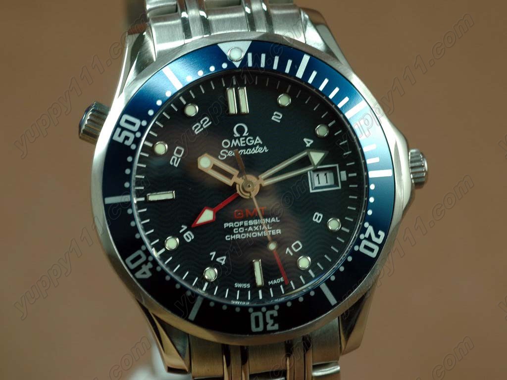 オメガOmega Seamaster Professional GMT Blue New Version自動卷き