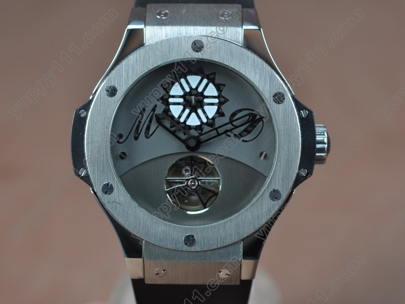 ウブロHublot Aero Band 44mm RU/SS Asian Automatic自動巻き