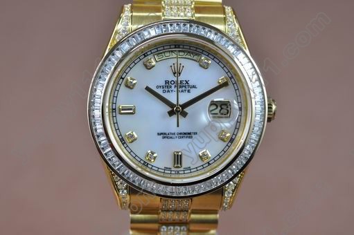 ロレックスRolex Day Date II 41mm/YG Square Dia Swiss Eta 2836-2自動巻き