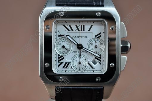 カルティエCartier Santos 100 Chrono SS Men Asia 7750自動巻き