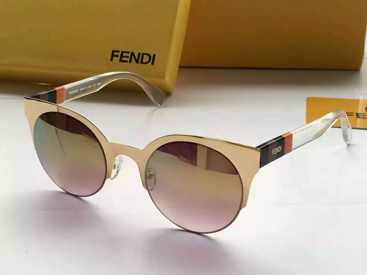 フェンディコピー サングラス 2024春夏新作 FENDI オシャレ UVカット サングラス fdglass160605-11