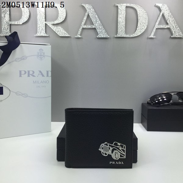 PRADA プラダコピー財布 2024春夏新作 高品質 メンズ 二つ折財布 2M0513-9