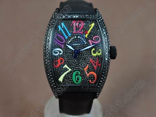 フランクミュラーFranck Muller Casablanca Men Diamond/pvd Swiss 2824自動巻き