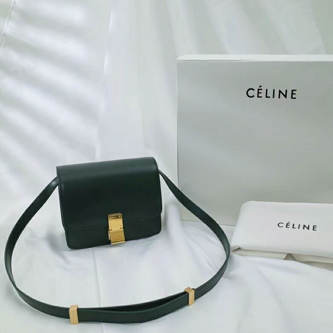 セリーヌ偽物バッグ CELINE 2024新作 カーフスキンボックスのスモールクラシックバッグ 164183