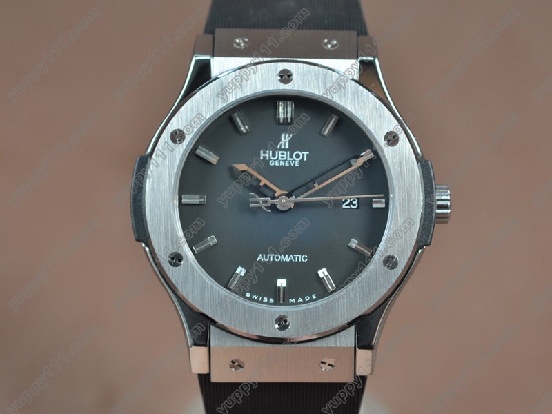 ウブロHublot Big Bang 45mm SS/RU Black dial A-2824-2自動巻き