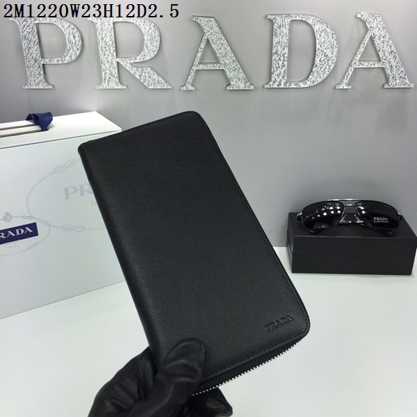 プラダコピー 財布 PRADA 2024春夏新作 高品質 メンズ ラウンドファスナー長財布 2m1220-3