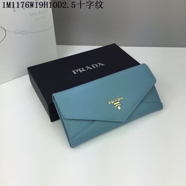 プラダコピー 財布 PRADA 2024春夏新作 人気 レディース 封筒型 二つ折長財布 1M1176-8