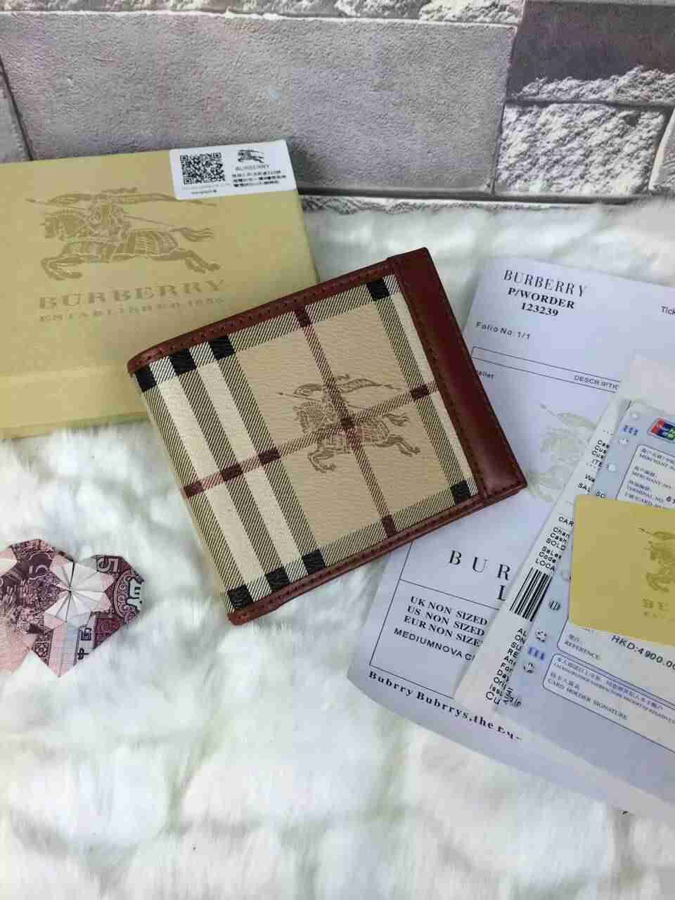 バーバリーコピー 財布 BURBERRY 2024春夏新作 メンズ 二つ折り財布 コインケース burwallet160811-5