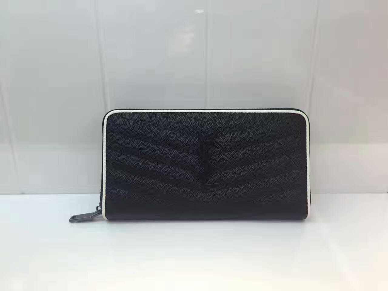 2017美品 サンローランコピー 財布 Yves Saint Laurent レディース ラウンドファスナー長財布 358094-7