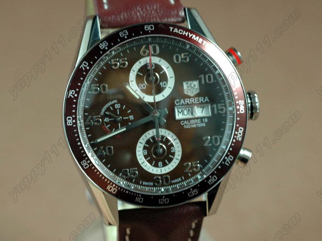 タグホイヤーTag Heuer Carrera 41mm 2008 Chronograph SS/SS Asia 7750自動巻き