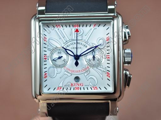 フランクミュラー Franck Muller King Conquistador Cortez 10000 SS/RU Wht A-7750腕時計