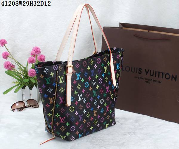 ルイヴィトンコピーバッグ 2024春夏新作 LOUIS VUITTON 大容量 収納力 レディース 通勤 ショルダーバッグ ブラック 41208-1