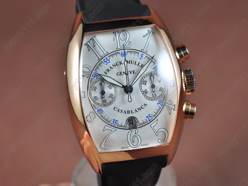 フランクミュラー Franck Muller Casablanca Chrono RG/LE White A-7750 腕時計