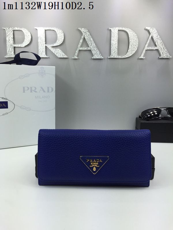 プラダコピー PRADA 2024春夏新作 上質で 魅力 レディース 二つ折り長財布 1M1132-51