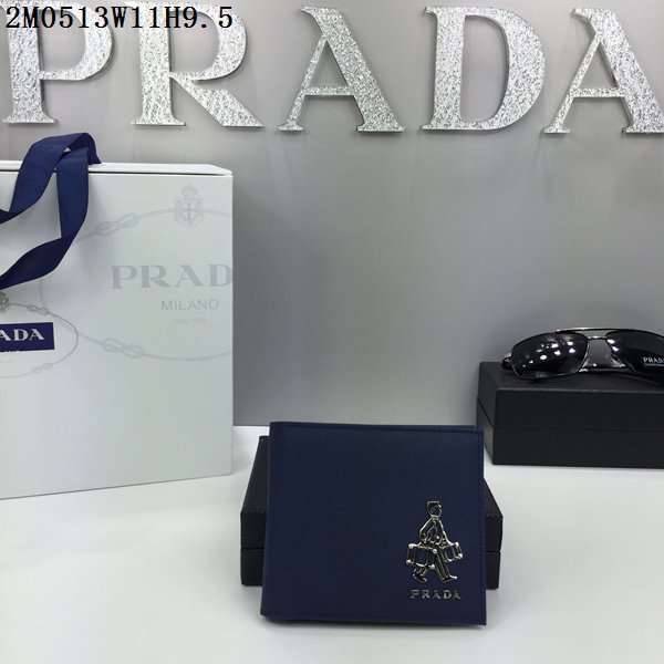 PRADA プラダコピー財布 2024春夏新作 高品質 メンズ 二つ折財布 2M0513-12