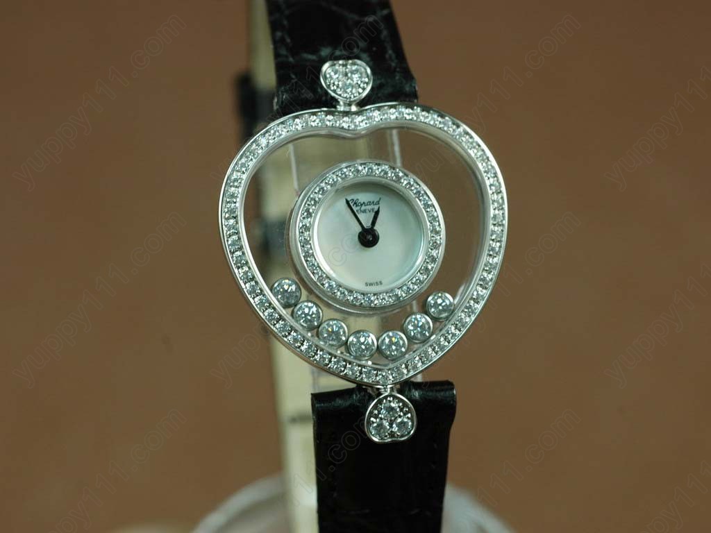 ショパールChopard Happy Diamonds Ladies WG White Swiss Quartz腕時計