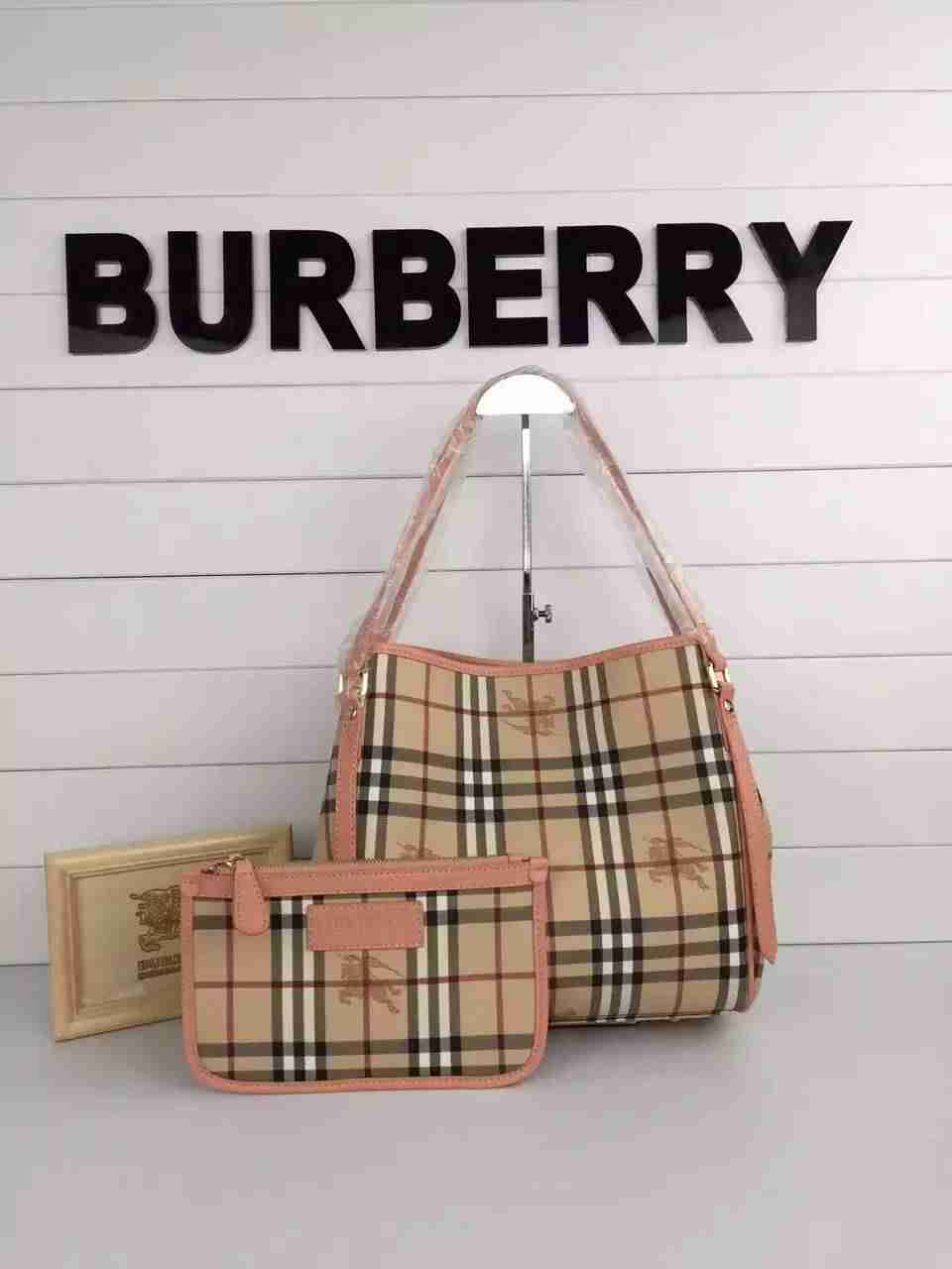 バーバリーコピー バッグ BURBERRY 2024春夏新作 2WAY レディース チェック柄 ショルダーバッグ burbag160731-7