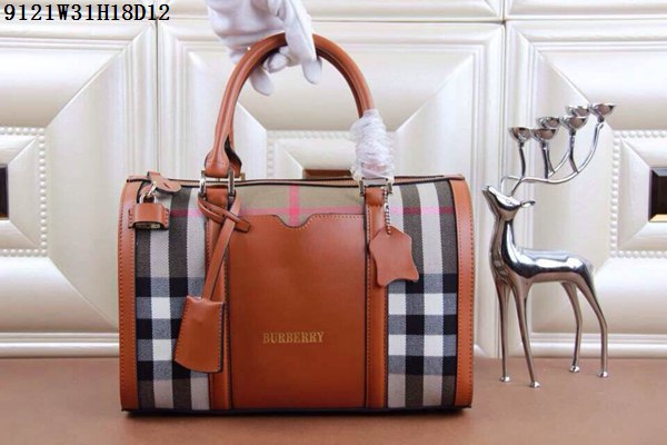 バーバリーコピー バッグ BURBERRY 2024春夏新作 両用 チェック柄 レディース 手さげバッグ/トラベルバッグ 9121-2