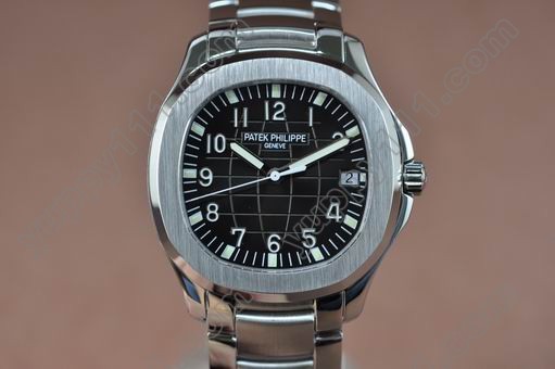 パテックフィリップPatek Philippe Aquanaut Jumbo SS/SS Black Swiss Eta 2824-2自動巻き