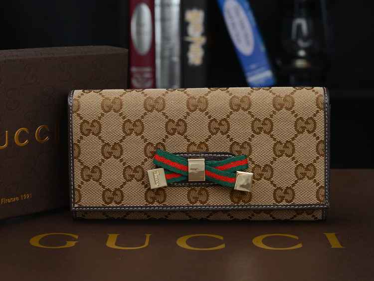 グッチコピー 財布 GUCCI 2014秋冬新作 GG柄 キャンバス 高品質 耐久性 男女兼用 長財布 三つ折財布 167465