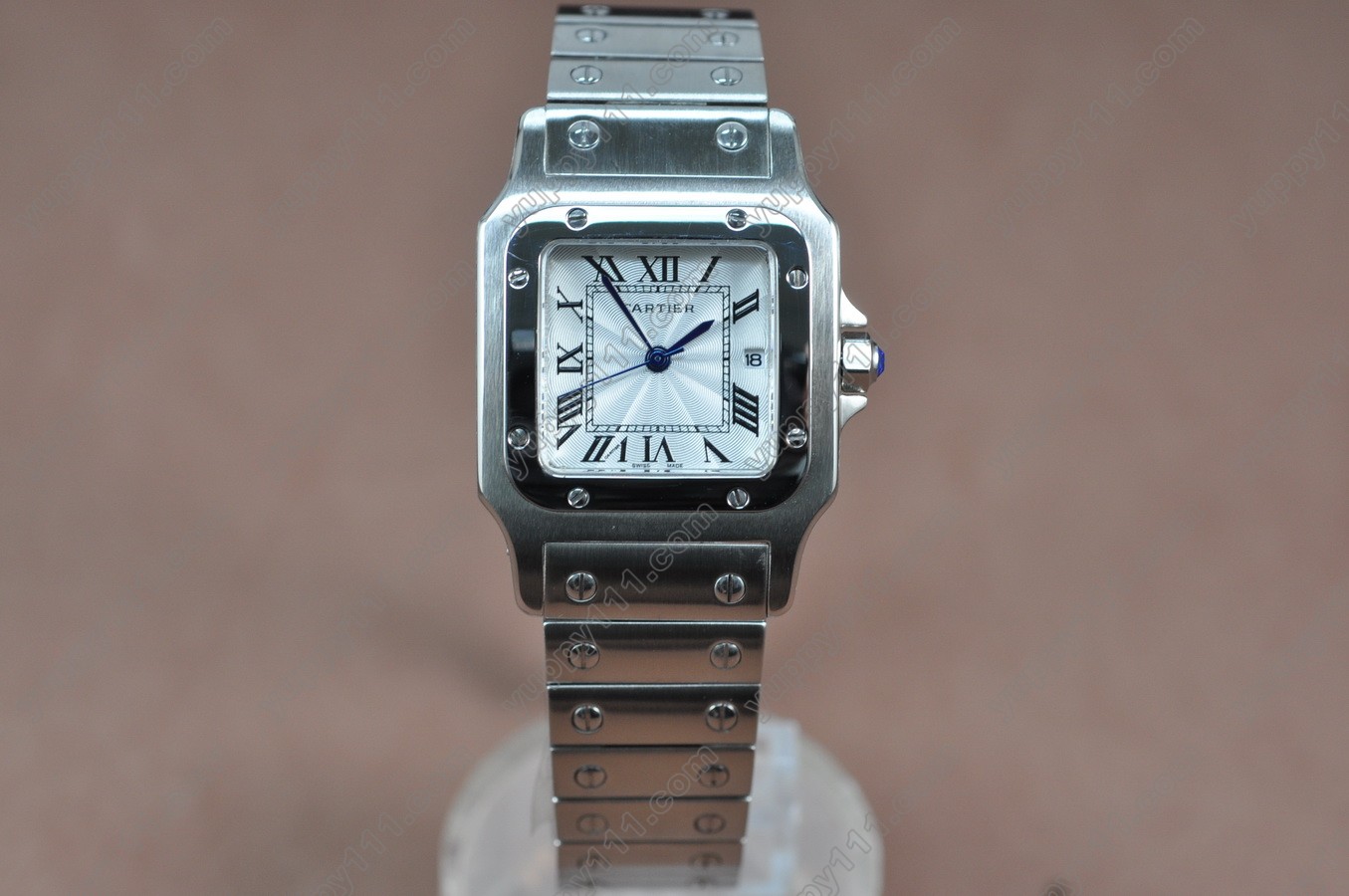 カルティエCartier Santos SS/White Swiss Quartzクオーツ